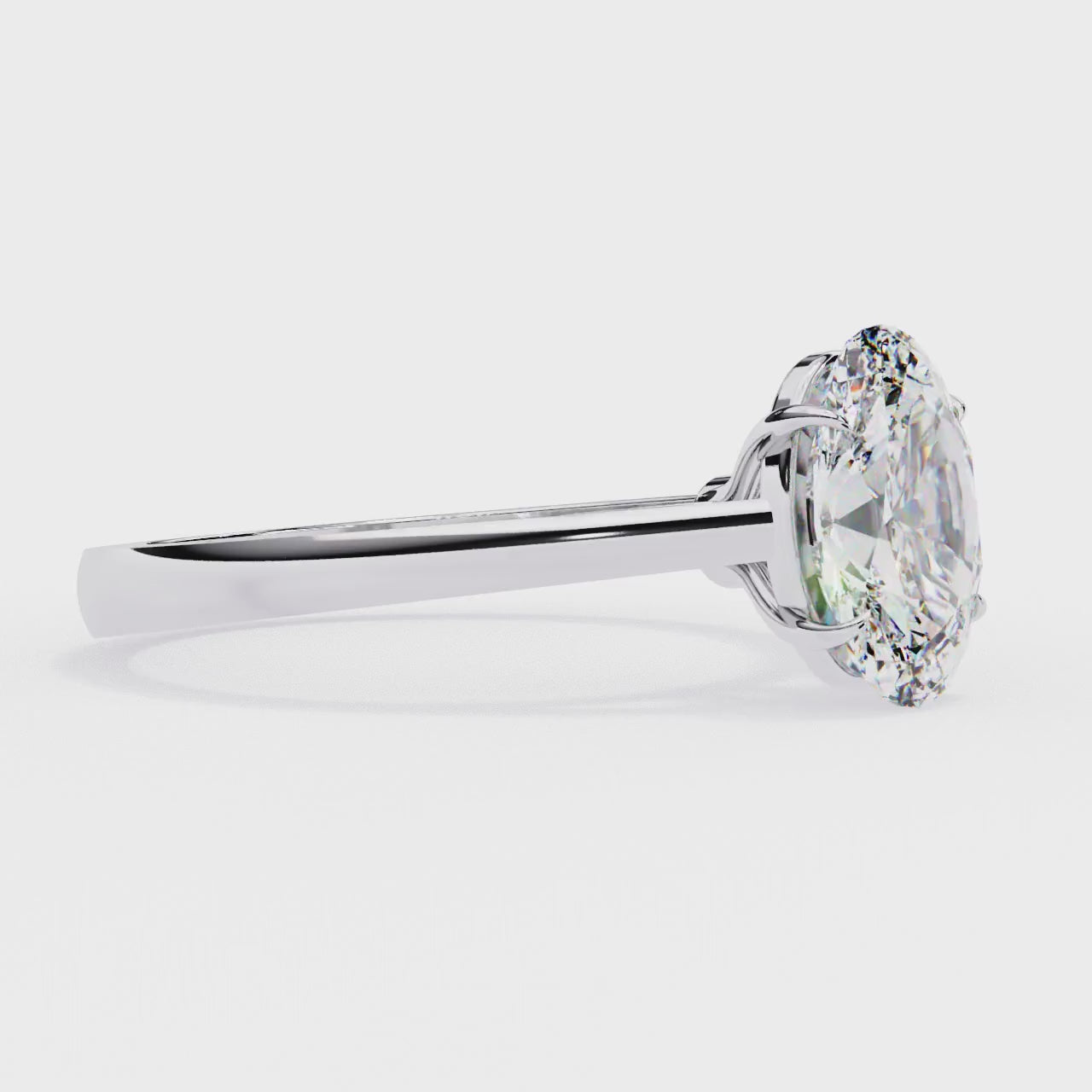 Elegant Oval Solitaire